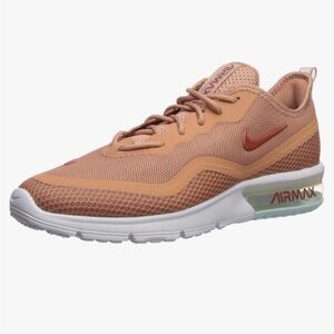 Nike Air Max Women's Sneakers - Tan and White Size 7.5